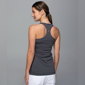 Lululemon Cool Racerback Mini Pop Stripe in Black Heathered Slate
